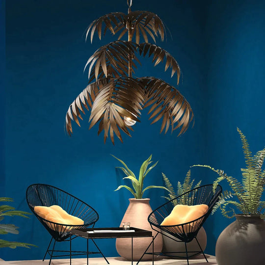 Loft Modern Coconut Tree Pendant Light Led E27 Industrial Creative Hanging Lamp For Living Room