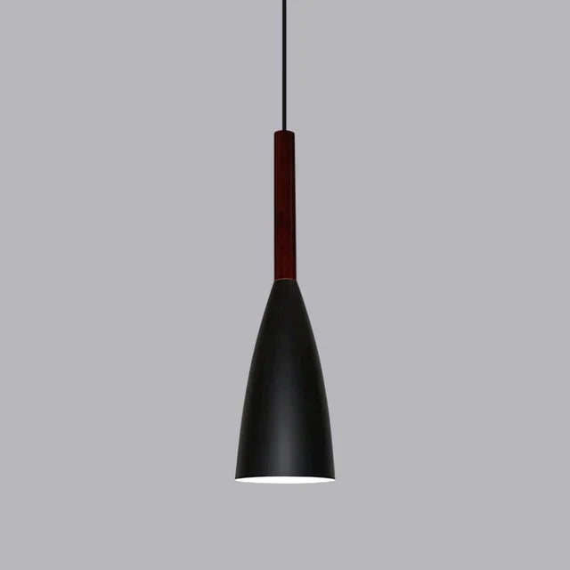 Nordic Minimalism Droplight E27 Aluminum Wood Pendant Lights Home Restaurant Decor Lighting Lamp