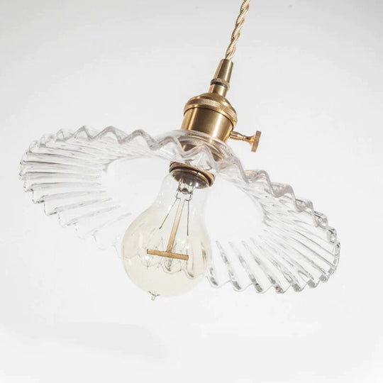 Europe Retro Novelty Glass&amp;Iron Pendant Light Led E27 With 5 Colors For Bedroom/Living