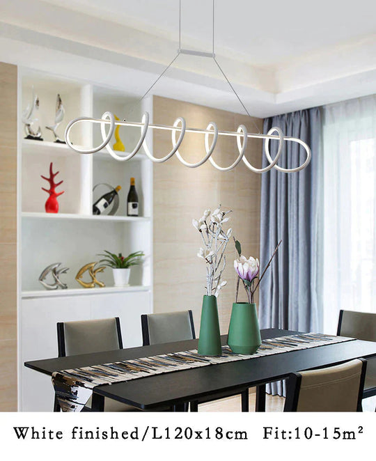 Black&amp;White Modern Led Pendant Light For Living Room Dining Kitchen Ceiling Mounted Lamp Led Lamp