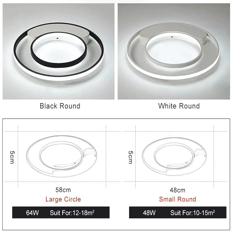 Bedroom Lamp Ceiling Around For Plafond Home 5 - 15Square Meters Lighting Fixtures Modern