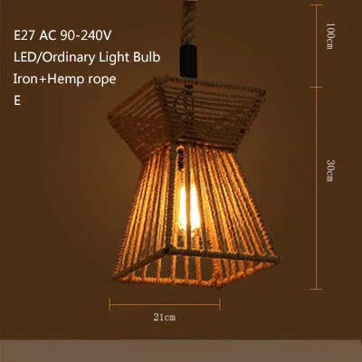 Retro Industrial Creative Modern Design Pendant Lamp Led Loft Decoration E27 Lights Bar Restaurant