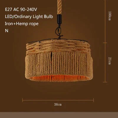 Retro Industrial Creative Modern Design Pendant Lamp Led Loft Decoration E27 Lights Bar Restaurant