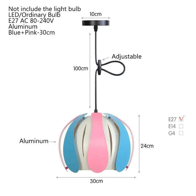 Countryside Nordic Pendant Light Led E27 Cottage Modern Loft Hanging Lamp For Living Room Kitchen