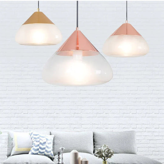 Nordic Postmodern Minimalist Glass Pendant Lights E27 Led Lamps For Living Room Kitchen Bedroom