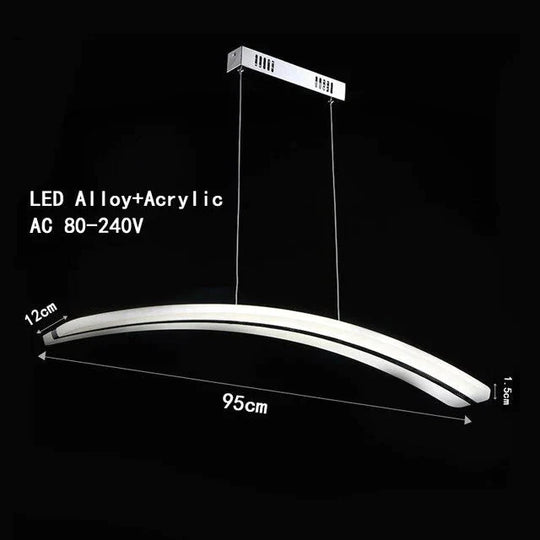 Modern European Alloy Painted 3 Style Minimalism Pendant Light Led Lamp For Living Room Restaurant
