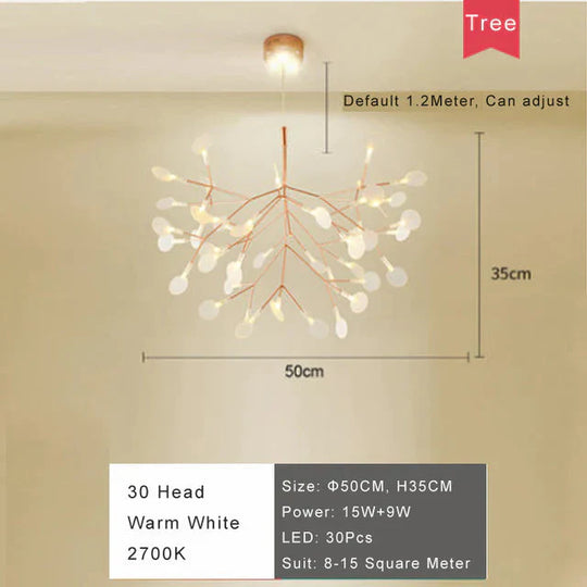 Art Decorative Olive Branch Pendant Europe Style Led Hanging Lights Leaves Foyer Parlor Lobby Cafe