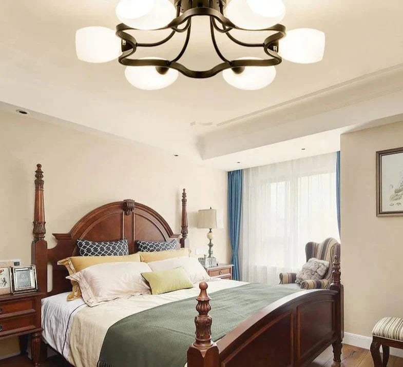 Warm Home Decoration Led Pendant Lights Hotel Hall Bedroom Glass Lamp Pendente De Teto Fixture