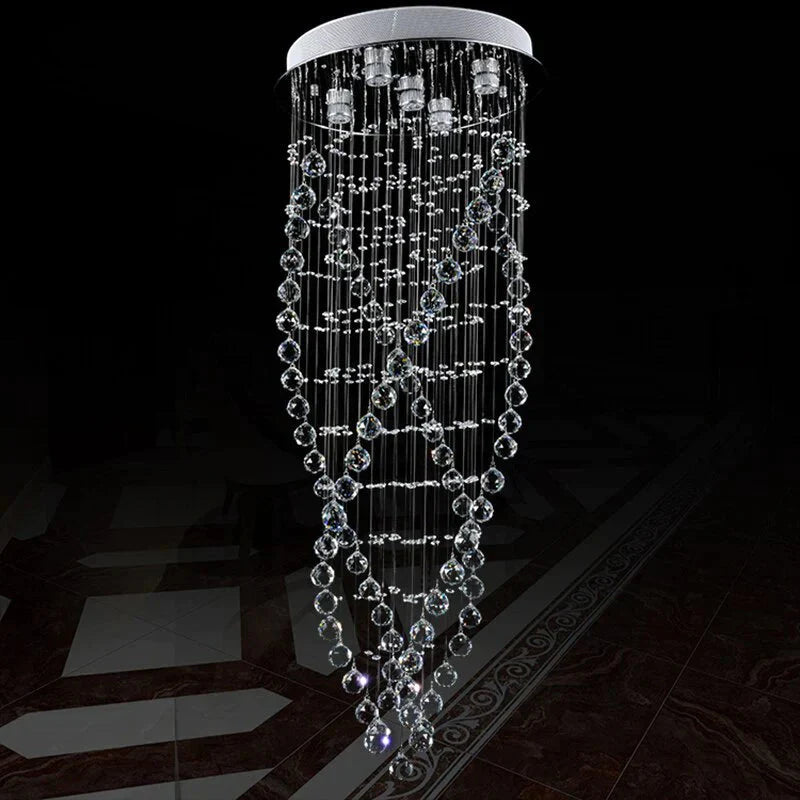 Vintage Europe Chandelier Modern Crystal Lamp With Gu10 5 Lights Royal For Bedroom Living Room