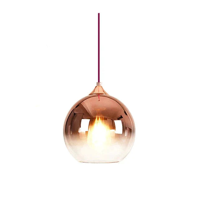 Modern Creative Personality Ball Glass E27 Led Pendant Lamp For Dining Room Living Bedroom Study