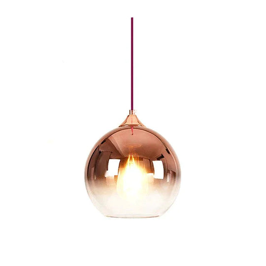 Modern Creative Personality Ball Glass E27 Led Pendant Lamp For Dining Room Living Bedroom Study