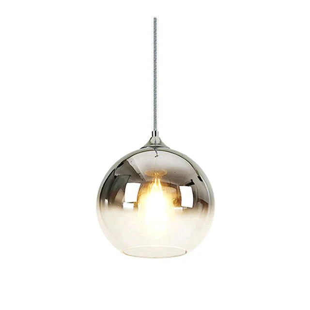 Modern Creative Personality Ball Glass E27 Led Pendant Lamp For Dining Room Living Bedroom Study