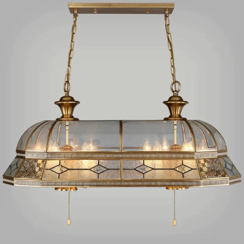 Europe Palace Baroque Style Big Vintage Copper Pendant Lights Hanging Lamp Loft Led E14 E27 For