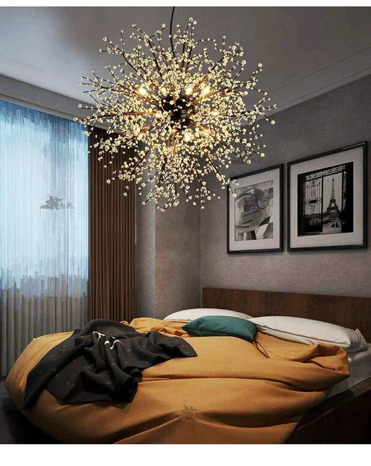 Dandelion Fireworks Modern Pendant Ceiling Lamps Loft For The Kitchen Led Lights Hanglamp Hanging