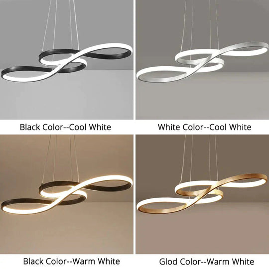 Modern New Creative Pendant Lights Led Kitchen Aluminum Silica Suspension Hanging Cord Lamp For