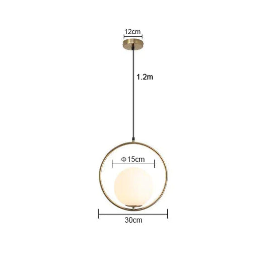 Modern Living Room/Bedroom/Minimalist/Restaurant Pendant Light Nordic Clothing Decoration Glass