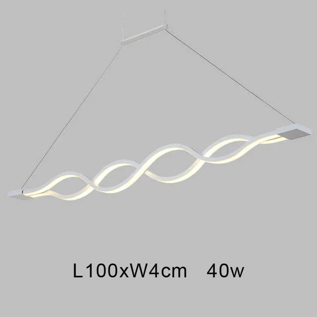 Dinning Room Pendant Lights Led Modern For Acrylic + Metal Suspension Hanging Lamp Home Lighting