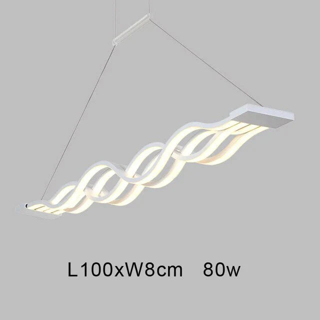 Dinning Room Pendant Lights Led Modern For Acrylic + Metal Suspension Hanging Lamp Home Lighting