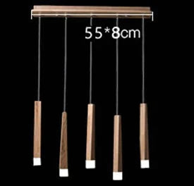 Wood Stick Pendant Lamp Light Modern Bedside Natural Pipe Lights