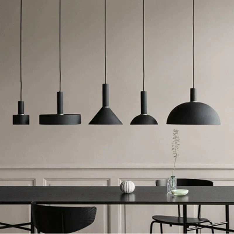 Denmark Style Led Pendant Light Metal Lamp Bedroom Cafe Hanging Drop Lighting Studio Office Parlor