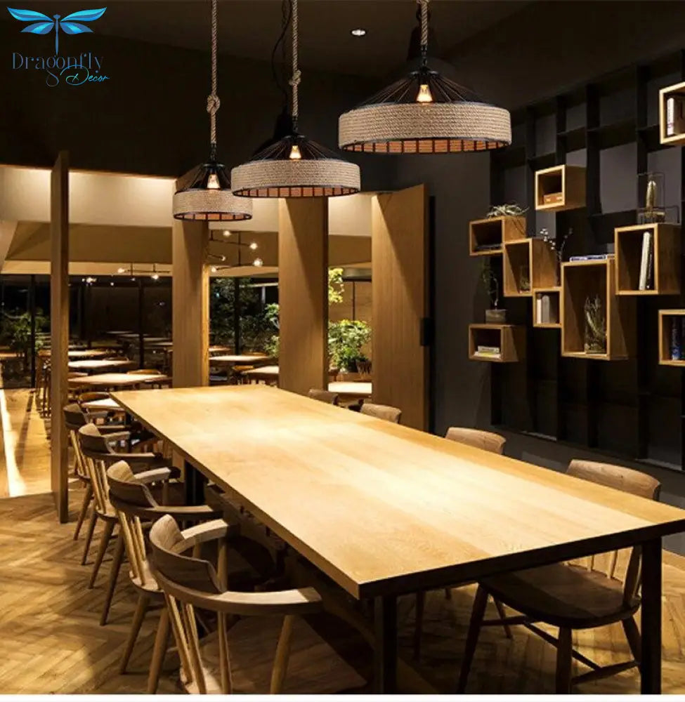 Retro Industrial Creative Modern Design Pendant Lamp Led Loft Decoration E27 Lights Bar Restaurant