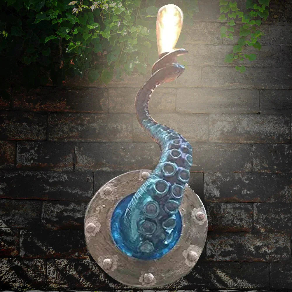 Retro Octopus Tentacle Wall Lamp Red Purple Green Wall