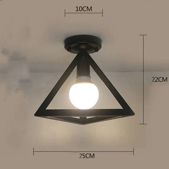 Scarlett - Vintage Industrial Iron Cage Led Ceiling Lights