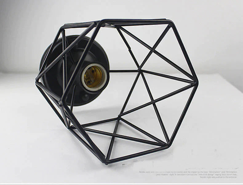 Scarlett - Vintage Industrial Iron Cage Led Ceiling Lights