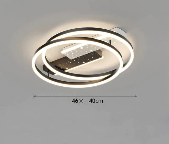 Simple Atmosphere Luxury All Over The Sky Star Led Ceiling Lamp In Living Room Round / Tri - Color