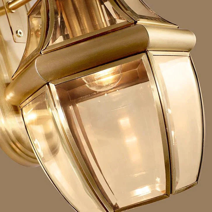 Simple Country Style Of Outdoor Copper Wall Lamp Lamps