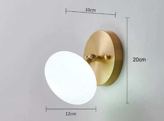 Simple Nordic Wind Bedroom Bedside Corridor Copper Wall Lamp B / No Bulb Lamps