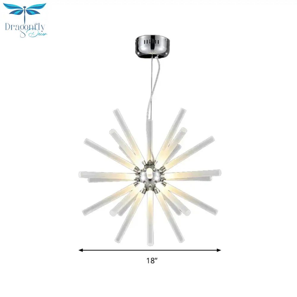 Starburst Chandelier Pendant Light Modern Crystal 12.5’/18’/28’ Wide Led Clear Hanging Ceiling