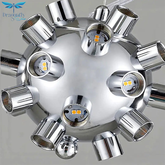 Starburst Chandelier Pendant Light Modern Crystal 12.5’/18’/28’ Wide Led Clear Hanging Ceiling