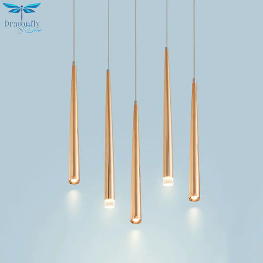 Starletts - Led Cone Pendant Light Gold