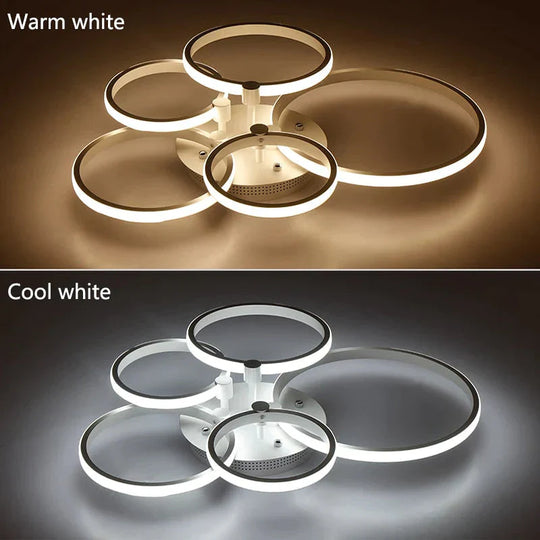 Surface Mounted Modern Led Ceiling Lights For Living Room Bed Light White/Brown Plafondlamp Home