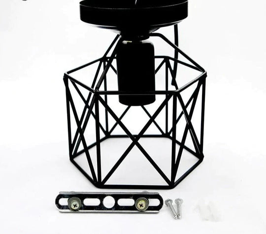 Vintage Ceiling Lights Birdcage Lamp Shade Home Lighting