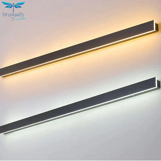 Waterproof Outdoor Wall Lamp Led Long Ip65 Aluminum Light Garden Villa Porch Sconce 110V 220V