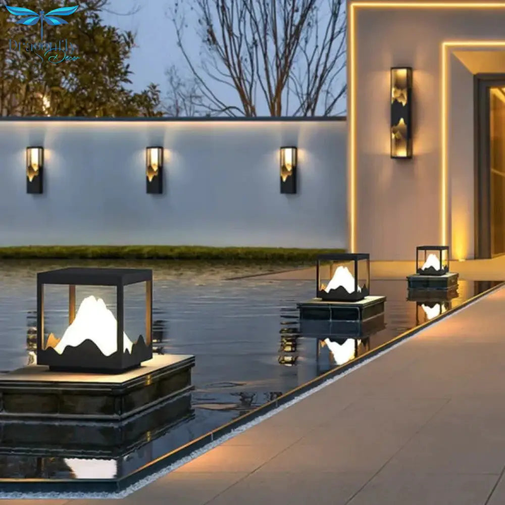 Waterproof Solar Led Outdoor Light - Garden Decoration Lamps For Balcony Courtyard Street And Wall
