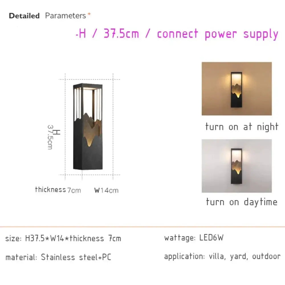 Waterproof Solar Led Outdoor Light - Garden Decoration Lamps For Balcony Courtyard Street And Wall