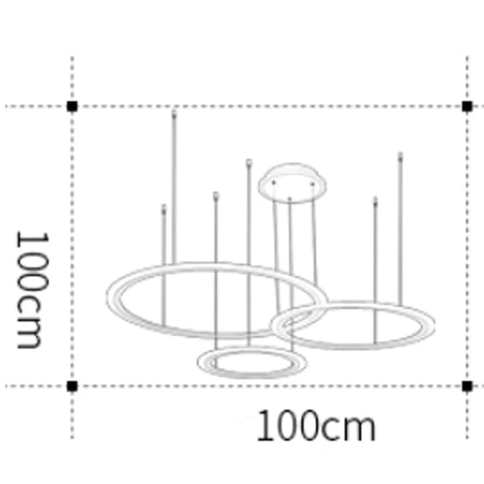 White Circle Modern Led Pendant Light For Kitchen Dining Room Living Luminaires Acrylic Hanging