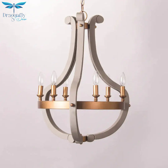 Wood Bend Chandelier Lamp Contemporary 6/12 Bulbs Gold Pendant Lighting Fixture With Adjustable